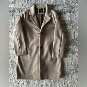 Zara Beige Wool Blend Jacket